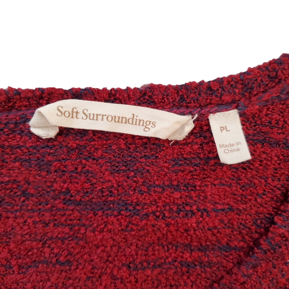 Soft Surroundings Raku Tunic Long Sleeve Sweater Asymmetrical‎ Hem Petite Large - Picture 6 of 6